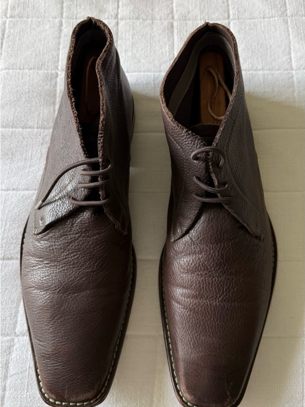 Ted Baker Dark Brown Leather Chukka Boots